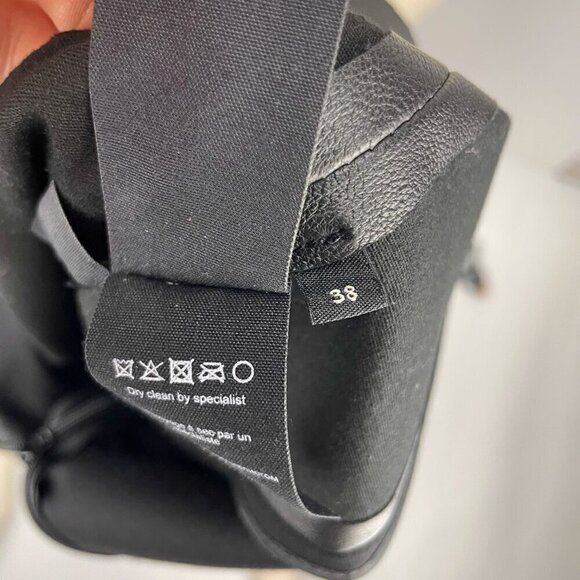 MALENE BIRGER Sheep Leather Pencil Sheat Luxury Bodycon Midi Dress Size 38 - Picture 12 of 12